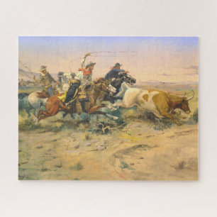 The Herd Quitter Cowboy Wranglers C Russell 1897 Puzzle