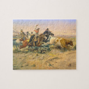 The Herd Quitter Cowboy Wranglers C Russell 1897 Puzzle