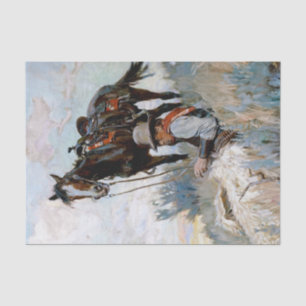 „The Herder“ Western-Kunst von Philip R Goodwin Seidenpapier