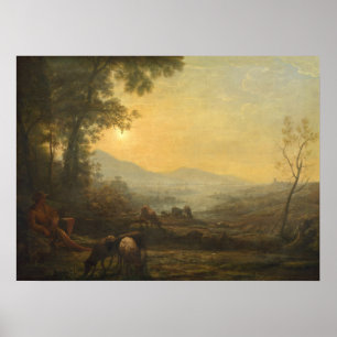 The Herdsman - Claude Lorrain Schöne Kunst Poster