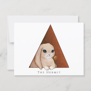 "The Hermit" Bunny Postkarte