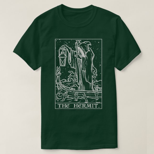 The Hermit Tarot Card T-Shirt (Design vorne)