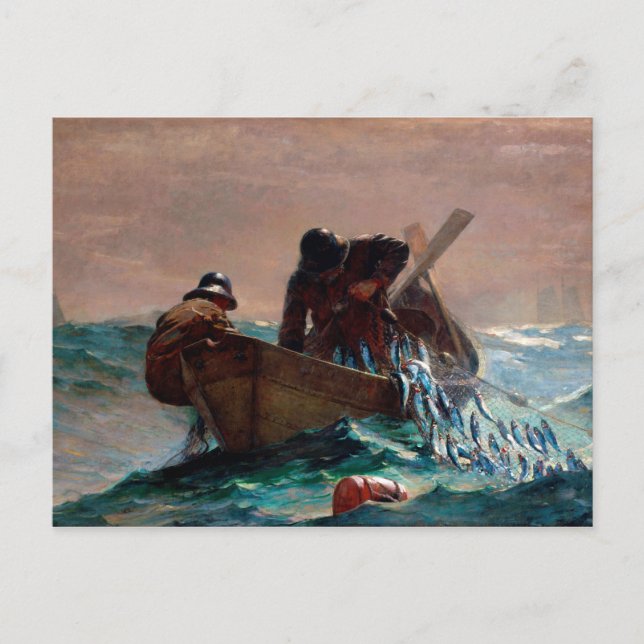 The Herring Net by Winslow Homer (1885) Postkarte (Vorderseite)