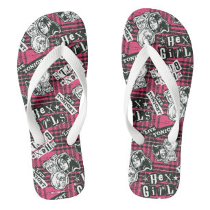 The Hex Girls Punk Karomuster Flip Flops