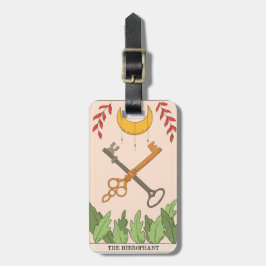 The Hierophant major arcana tarot card moon Gepäckanhänger