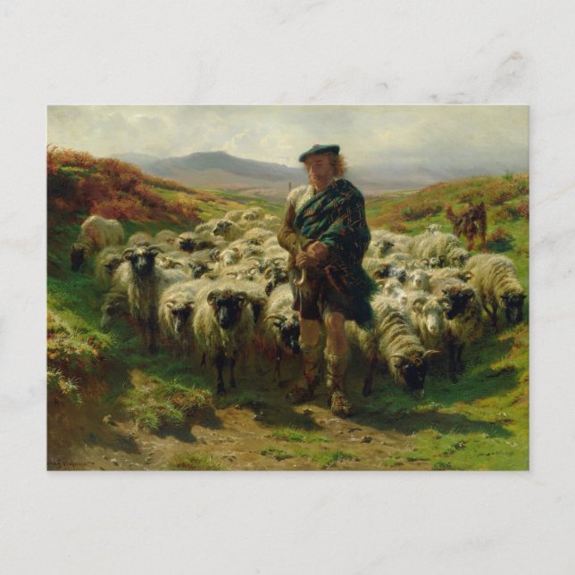 The Highland Shepherd von Rosa Bonheur Postcard Postkarte (Vorderseite)