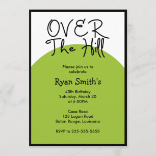 The Hill Birthday (Heute bester Preis) Einladung
