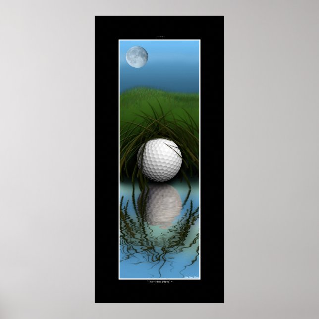 "The Hip Place" - Funny Golf Art Poster (Vorne)