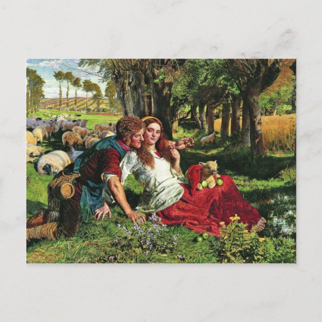 The Hireling German Shepherd: Der Hirte stellte si Postkarte (Vorderseite)