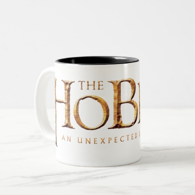 The Hobbit Logo Textured Zweifarbige Tasse (Vorderseite Links)
