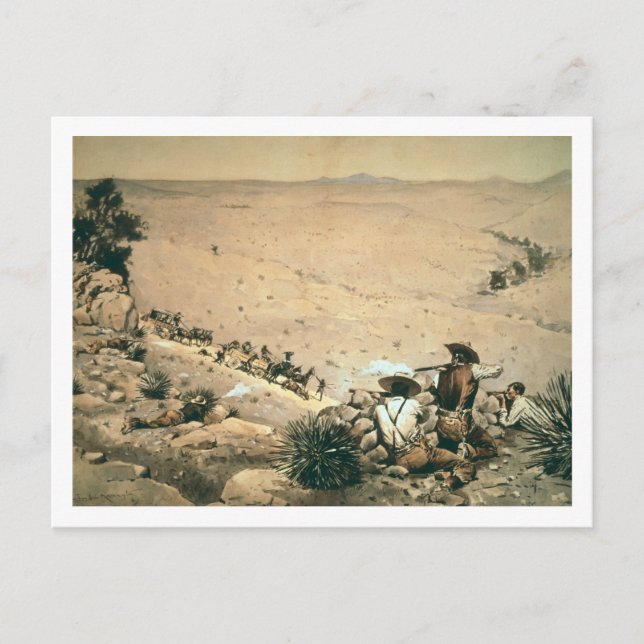 "The Hold Up", c.1900 (Öl auf Leinwand) Postkarte (Vorderseite)