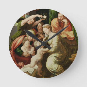 The Holy Family Runde Wanduhr