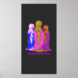 The Holy Trinity of Pop Vierges Marie Multicolores Poster