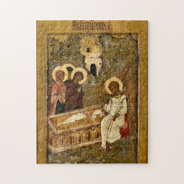 The Holy Women at the Tomb Orthodox Christian Icon Puzzle (Vertikal)