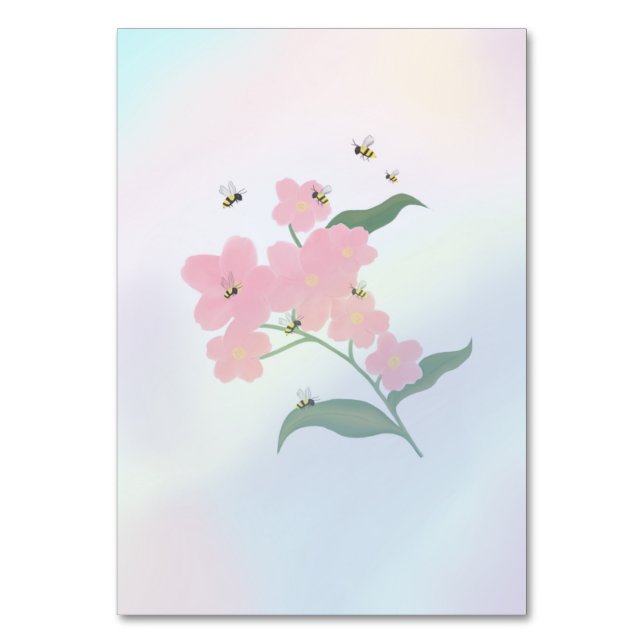 The Honey To My Bee Tischnummer (Vorderseite)