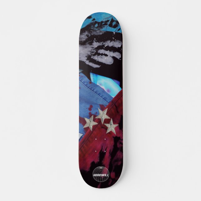 The HoodWill Denim Stars Skateboard Deck (Vorne)
