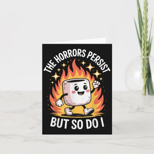 The Horrors Persist But So Do I  Karte (Vorderseite)
