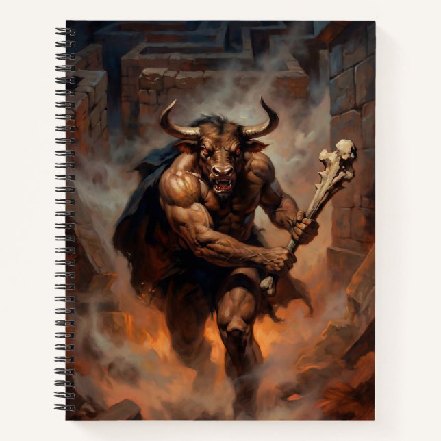 The Hulking Minotaur of the Labyrinth Notizbuch (Vorderseite)