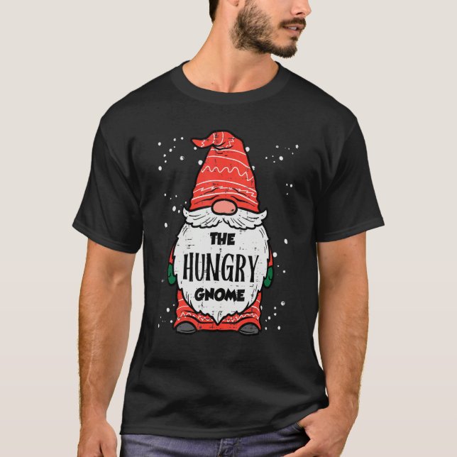 The Hungry Gnome Xmas Matching Christmas For Famil T-Shirt (Vorderseite)