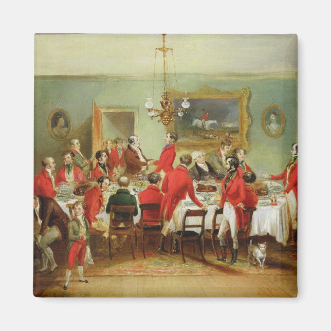 The Hunt Breakfast, Bachelor's Hall, 1836 (Öl auf Magnet (Vorne)