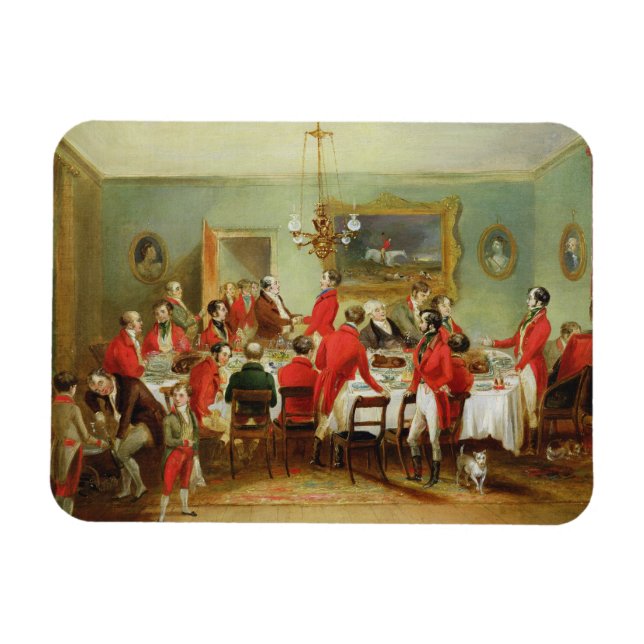 The Hunt Breakfast, Bachelor's Hall, 1836 (Öl auf Magnet (Horizontal)
