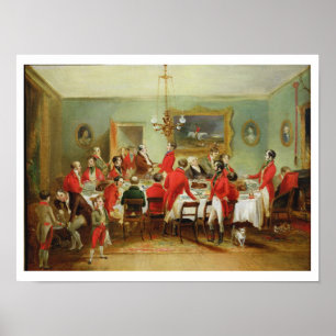 The Hunt Breakfast, Bachelor's Hall, 1836 (Öl auf Poster