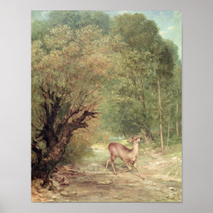 The Hunted Roe-Deer on the Alert, Frühjahr 1867 Poster