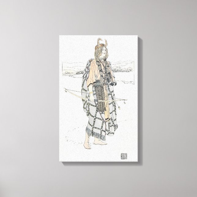 The Huntress (von Ann Macbeth) Leinwanddruck (Vorderseite)