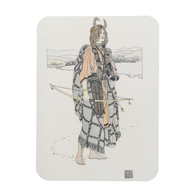 The Huntress (von Ann Macbeth) Magnet (Vertikal)