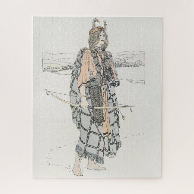 The Huntress (von Ann Macbeth) Puzzle (Vertikal)