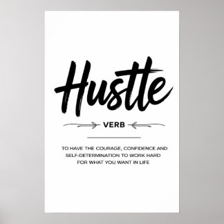 The Hustle Mindset Poster