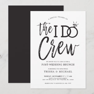 The I Do Crew   Hochzeitsbrunch am Tag danach Einladung