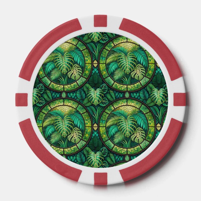 The image shows a poker chip with a vibrant design (Vorderseite)
