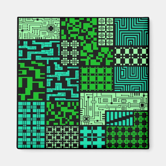 "The Intelligence" Square Magnet (Vorne)