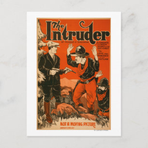 The Intruder - Western Cowboy Comedy Theatrie Postkarte