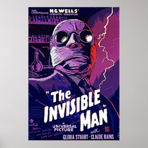The Invisible Man Classic Horror Monster Movie TS Poster