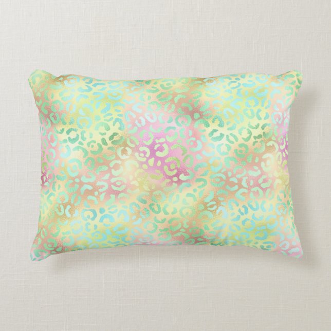 The Iridescent Leopard Series Design 2 Dekokissen (Vorderseite)