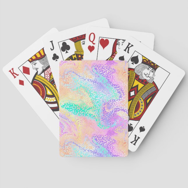 The Iridescent Leopard Series Design 3 Spielkarten (Rückseite)