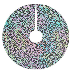 The Iridescent Leopard Series Design 5 Polyester Weihnachtsbaumdecke
