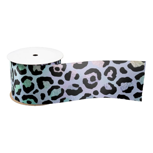 The Iridescent Leopard Series Design 8 Satinband (Spule)