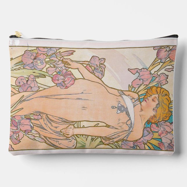 The Iris (1897) von Alphonse Mucha Zubehörtasche (Vorderseite)