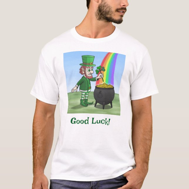 The Irish leprechaun and the pot of gold T-Shirt (Vorderseite)