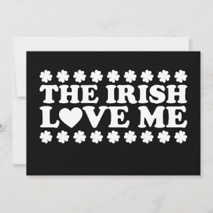 The Irish Liebe Me Kleeblatt St Patrick's Day Retr Einladung