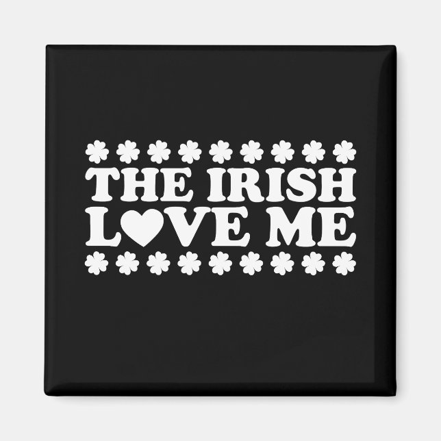 The Irish Liebe Me Kleeblatt St Patrick's Day Retr Magnet (Vorne)