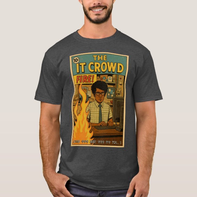 The IT Crowd Fire T-Shirt (Vorderseite)