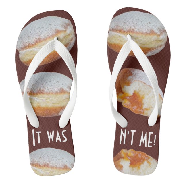 The 'It Wasn't Me!' Adult Flip Flops (Fußbett)