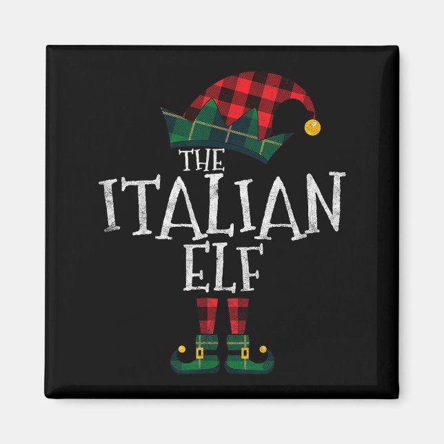 The Italian Elf Matching Family Group Gift Funny C Magnet (Vorne)