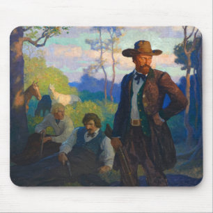 The James Brothers in Missouri von N. C. Wyeth Mousepad
