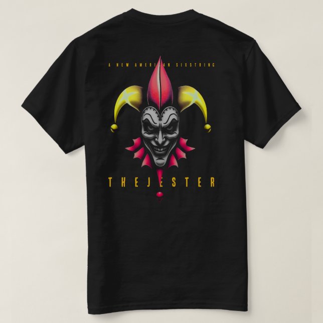 THE JESTER GUITAR PROMO TEE (Design Rückseite)