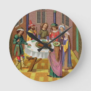 The Jews' Passover, facsimile of a 15th century mi Runde Wanduhr